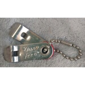 Vintage Vaughan Quad Fold Bottle & Can Opener USA Made Key Chain Folding Pocket‎